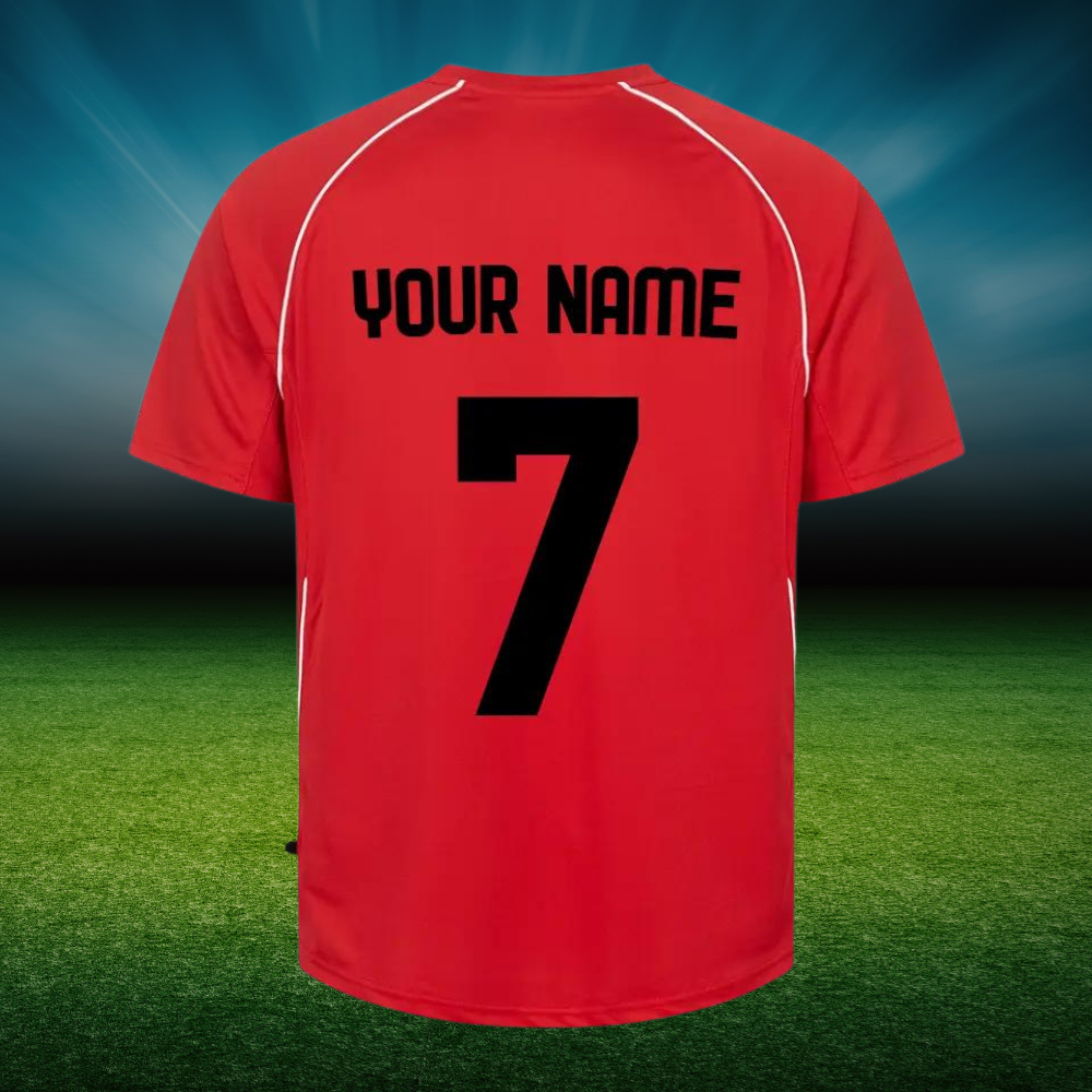 Individuelles Fusballtrikot