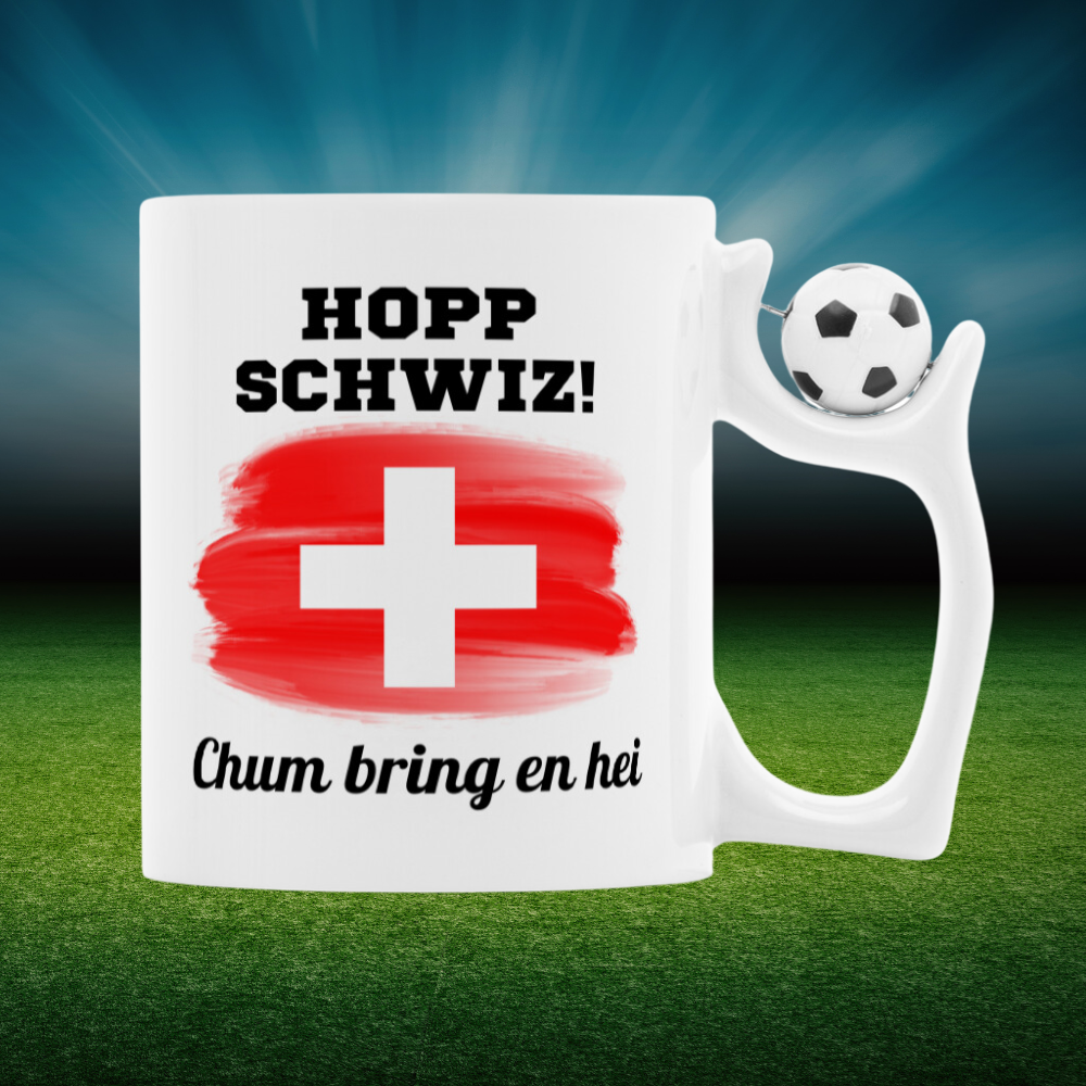 Fußballtasse - Hopp Schwiz!